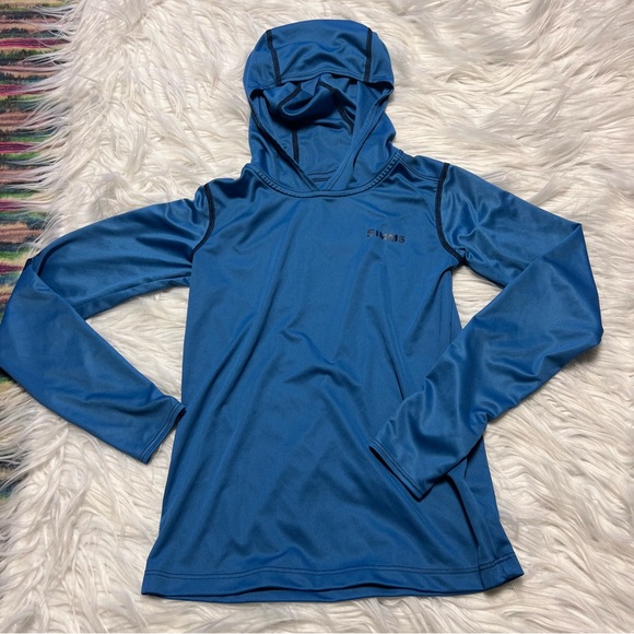 Simms Blue Rashguard Swim Top - Picture 2 of 4